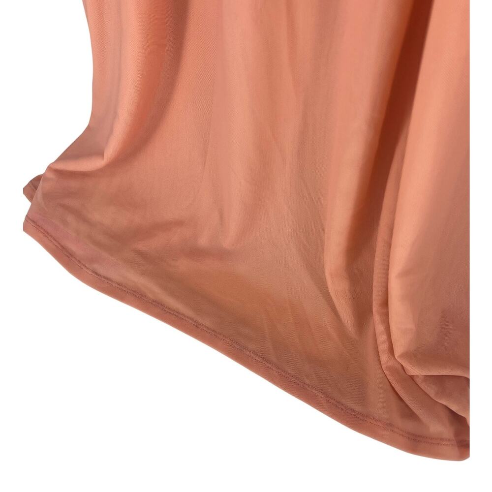 STAUD Kanha Reversible Mesh Halter Maxi Dress Orange Pink XL - Picture 12 of 13
